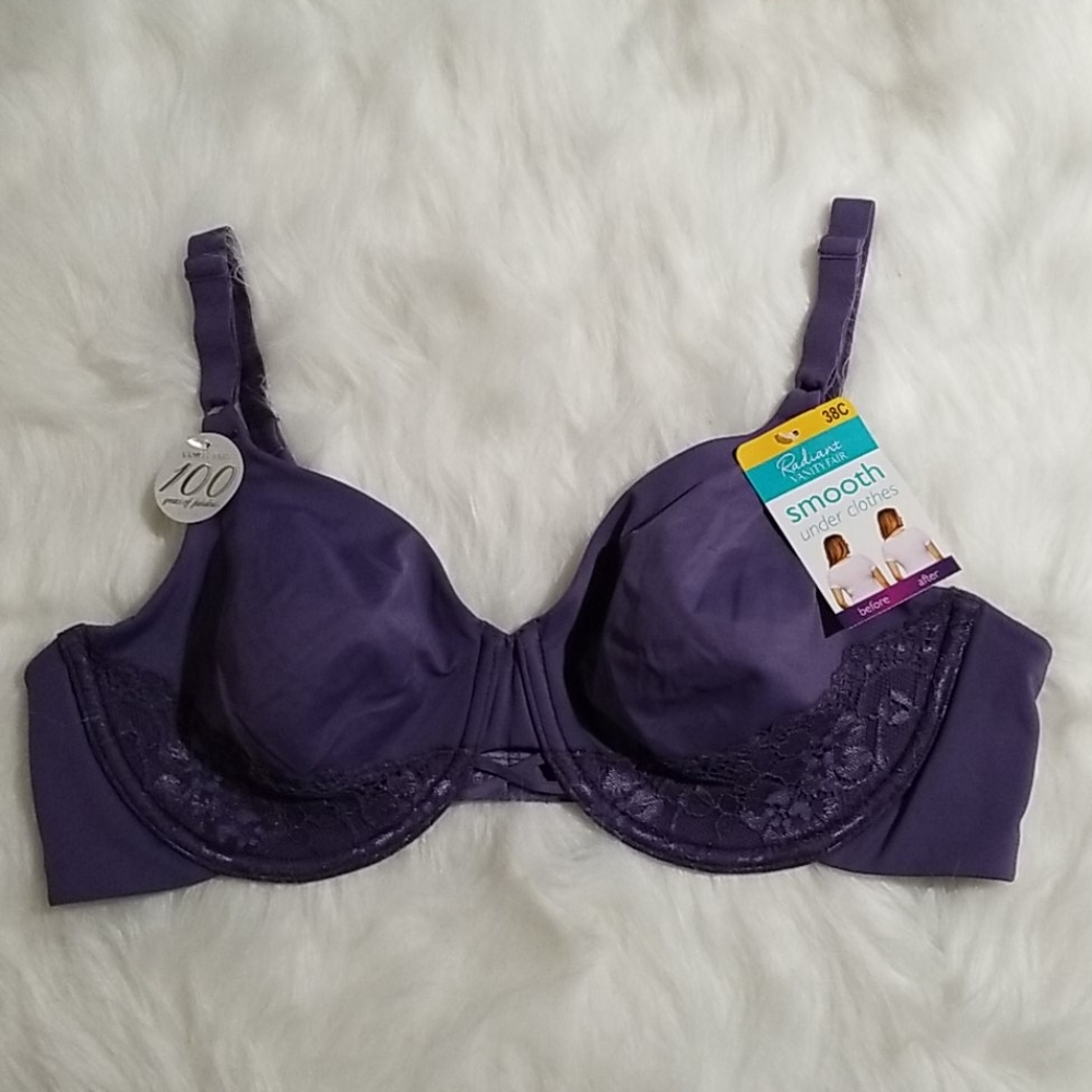 Vanity Fair Radiant Bra Smooth Back NWT Multiple.